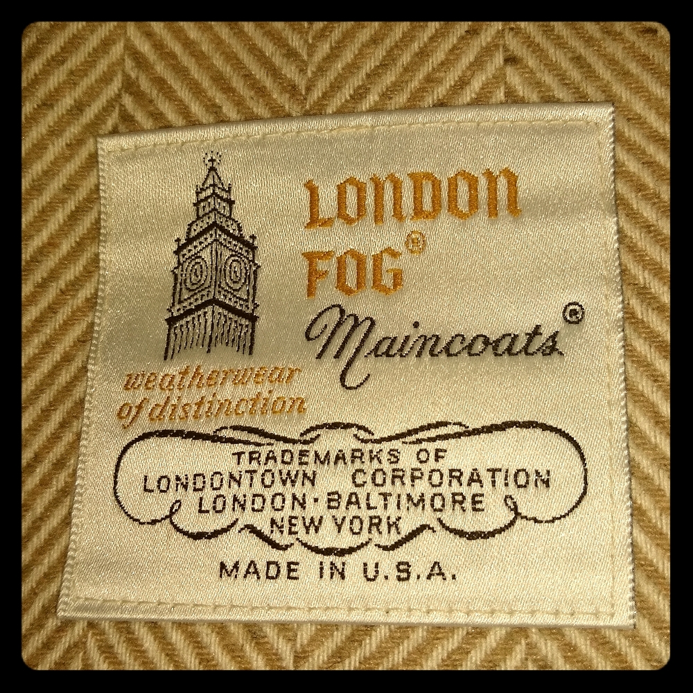 London Fog Coat with Hood & Belt